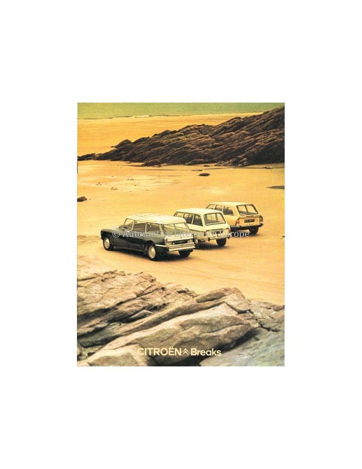 1974 CITROEN BREAKS PROGRAMMA BROCHURE NEDERLANDS, Boeken, Auto's | Folders en Tijdschriften