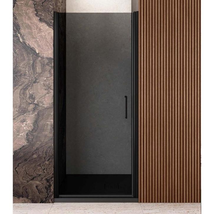 Nisdeur Lacus Giglio Evo 1 Klapdeur Rookglas Zwart (Alle, Doe-het-zelf en Verbouw, Sanitair, Douche, Nieuw, Ophalen of Verzenden