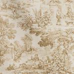 Toile de Jouy Beige - Franse elegantie - Meubelstof - 250 cm