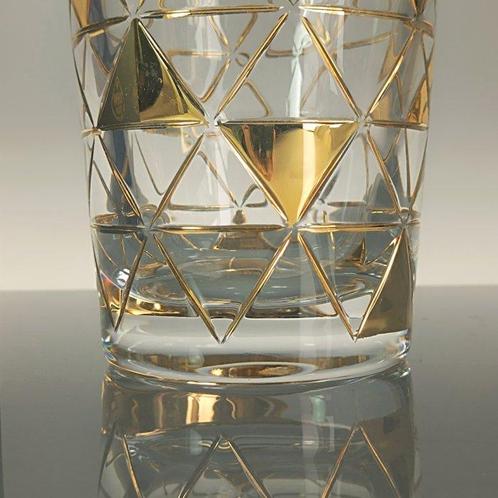 SECOLOVENTESIMO - Vaas - De Net Gouden Vaas - 24 kt goud -, Antiek en Kunst, Antiek | Glas en Kristal