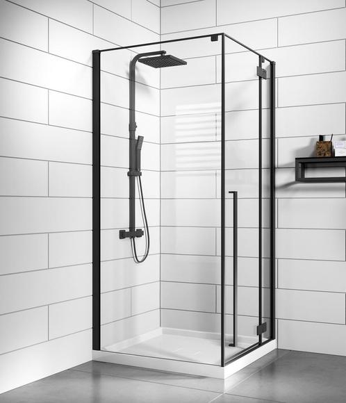 Douchecabine Vancouver 90 x 90 x 190 cm Zwart Douchewand, Doe-het-zelf en Verbouw, Sanitair, Nieuw, Douche, Verzenden