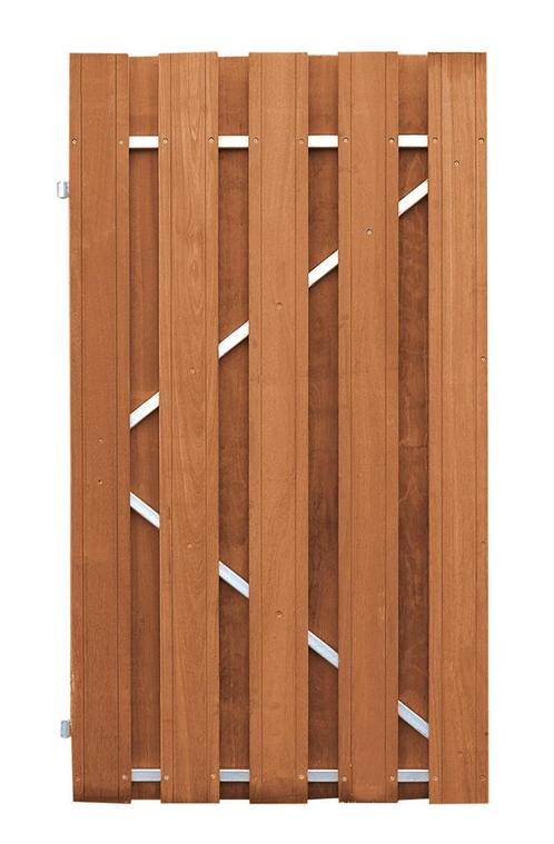 Nieuw! Azalp tuindeur Bangkirai met frame universeel, Tuin en Terras, Tuinpoorten, Nieuw, Hout, Verzenden
