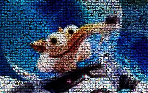 David Law (1967) - Crypto Scrat on Space II, Antiek en Kunst, Kunst | Schilderijen | Modern