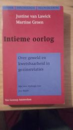 Intieme oorlog / Gender, psychologie en hulpverlening, Boeken, Verzenden, Gelezen, J. van Lawick