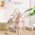 TRUUSK Kinderschminktafel en Schrijftafel - Met Stoel, Lade, Verzenden, Nieuw