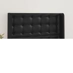 vidaXL Hoofdbord met randen 103x16x118/128 cm kunstleer, Huis en Inrichting, Slaapkamer | Bedden, Verzenden, Nieuw, Zwart, Overige materialen