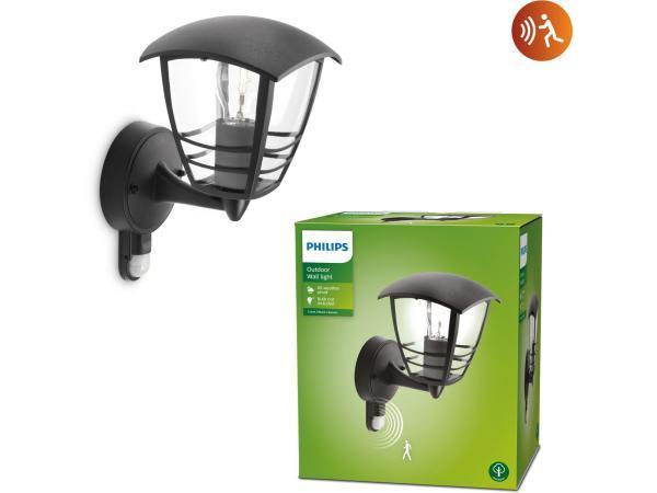 Veiling - Philips Creek buitenwandlamp - met sensor - zwart, Huis en Inrichting, Lampen | Wandlampen