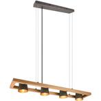 LED Hanglamp - Trion Bimm - E14 Fitting - 4-lichts -, Huis en Inrichting, Lampen | Hanglampen, Ophalen of Verzenden, Nieuw, Metaal