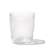 HEMA Waterglas Bergen bolletjes reliëf 270ml, Verzamelen, Verzenden, Nieuw