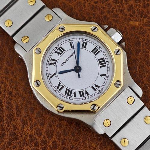 Cartier - Santos Octagon - Zonder Minimumprijs - Ref. 0907 -, Sieraden, Tassen en Uiterlijk, Horloges | Heren