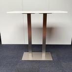Sta-tafel, (hxbxd) 112x110x70 cm, wit - RVS, Gebruikt, Ophalen of Verzenden