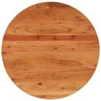Massief Acacia Tafelblad 70cm - - retourdeal, 50 tot 100 cm, Rond, Nieuw, Tafelblad