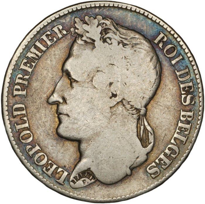 België. Leopold I. 2 Francs 1843 - position A  - RARE, Postzegels en Munten, Munten | Nederland