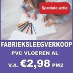 FABRIEKSLEEGVERKOOP! Restpartijen PVC vloeren v.a. 2,98 pm2!