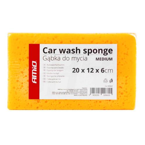 Spons voor autowas AMiO MEDIUM 20 x 12 x 6 cm, Auto diversen, Auto-accessoires, Nieuw, Verzenden