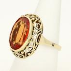 Ring - 14 karaat Geel goud Saffier, Sieraden, Tassen en Uiterlijk, Nieuw