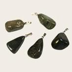 Chalco Pyriet edelsteen ketting hanger rvs, Verzenden, Nieuw