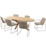 Parma Prado ellips dining tuinset teak 240x115xH75 cm 7, Tuin en Terras, Tuinsets en Loungesets, Ophalen of Verzenden, Nieuw