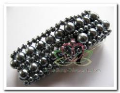Corsage Polscorsage-armband Bubbly Antraciet Corsage Polscor, Huis en Inrichting, Woonaccessoires | Kunstplanten en Kunstbloemen