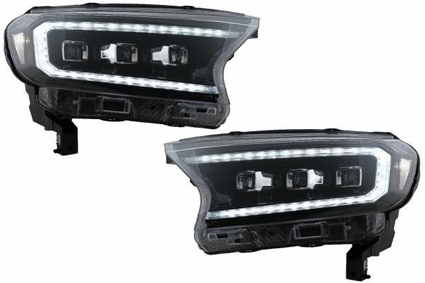 Koplampen Ford Ranger (2015-2020) LED Dynamic Zwart, Auto-onderdelen, Overige Auto-onderdelen, Ophalen of Verzenden
