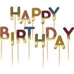 Gekleurde Happy Birthday Kaarsen, Verzenden, Nieuw