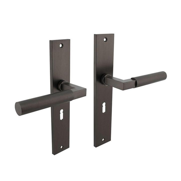 Intersteel Deurkruk Bau-Stil op schild sleutelgat 56mm -, Doe-het-zelf en Verbouw, Hang- en Sluitwerk, Nieuw, Verzenden