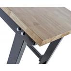 Werkbank zwart 200 cm met hardhouten blad en, Doe-het-zelf en Verbouw, Werkbanken, Ophalen of Verzenden, Nieuw