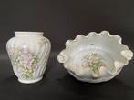 Limoges - Maison Ternet - Vaas (2) - Porselein - Set Vaas en, Antiek en Kunst, Antiek | Glas en Kristal