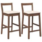 Barkrukken Bruin | Gebruikt | 35% Korting, Huis en Inrichting, Barkrukken, 60 tot 90 cm, Nieuw, Ophalen of Verzenden, Hout