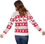 2dekans | Dressforfun Kersttrui wintertoverpracht wit-rood, Diversen, Ophalen of Verzenden, Zo goed als nieuw
