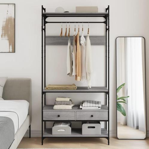 vidaXL Kledingkast met lades 89x39x184,5 cm bewerkt hout, Huis en Inrichting, Kasten | Kledingkasten, Nieuw, Verzenden
