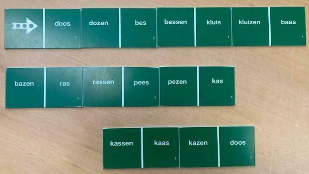 Taal domino verkleinwoorden en meervoud op voorraad., Boeken, Schoolboeken, Zo goed als nieuw, Overige niveaus, Overige vakken