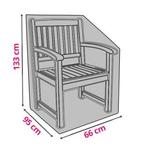 Tuinstoelhoes | Perel | 95 x 66 x 133 cm (PP, Grijs), Tuin en Terras, Tuinmeubel-accessoires, Verzenden, Nieuw