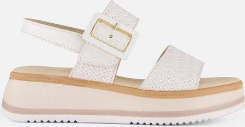 Gabor Sandalen wit Leer - Dames - Maat 40 (Damesschoenen), Kleding | Dames, Schoenen, Wit, Nieuw, Verzenden