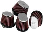 K&N Universal Chrome Oval Tapered Air Filter - 2in Flg ID x, Auto-onderdelen, Filters, Ophalen of Verzenden, Nieuw