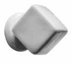 Meubelknop Kubus porselein 33mm wit, Ophalen of Verzenden, Nieuw
