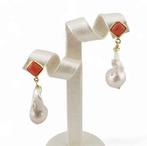 Zonder Minimumprijs - Oorbellen Zilver - 5.00ct. tw. Koraal, Sieraden, Tassen en Uiterlijk, Oorbellen, Nieuw