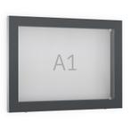 Informatiekast Buiten Draaideur A1 Horizontaal Antracietgri, Nieuw in verpakking