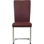 Set van 8 Leren eetkamerstoelen Dry - Toledo Bordeaux, Huis en Inrichting, Stoelen, Ophalen of Verzenden, Nieuw, Leer