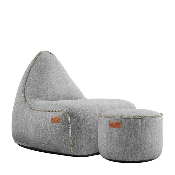 Cobana Lounge Chair & Pouf Outdoor - Sand, Huis en Inrichting, Zitzakken, Verzenden