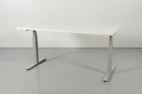 Solidesk elektrisch zit-sta bureau, wit blad, 160 x 80 cm,, Huis en Inrichting, Bureaus, Ophalen of Verzenden