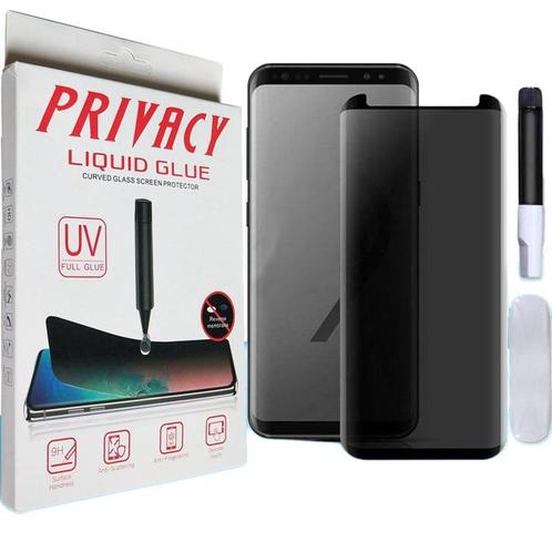 Galaxy S8 Plus Privacy UV Liquid Glue Tempered Glass Protect, Telecommunicatie, Mobiele telefoons | Hoesjes en Frontjes | Samsung
