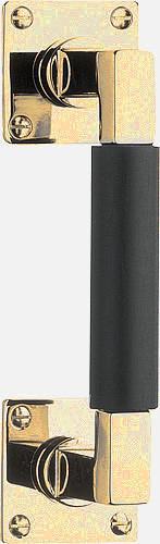 Deurgreep TIMELESS MG1930B messing ongelakt/ebbenhout, Doe-het-zelf en Verbouw, Verzenden, Nieuw