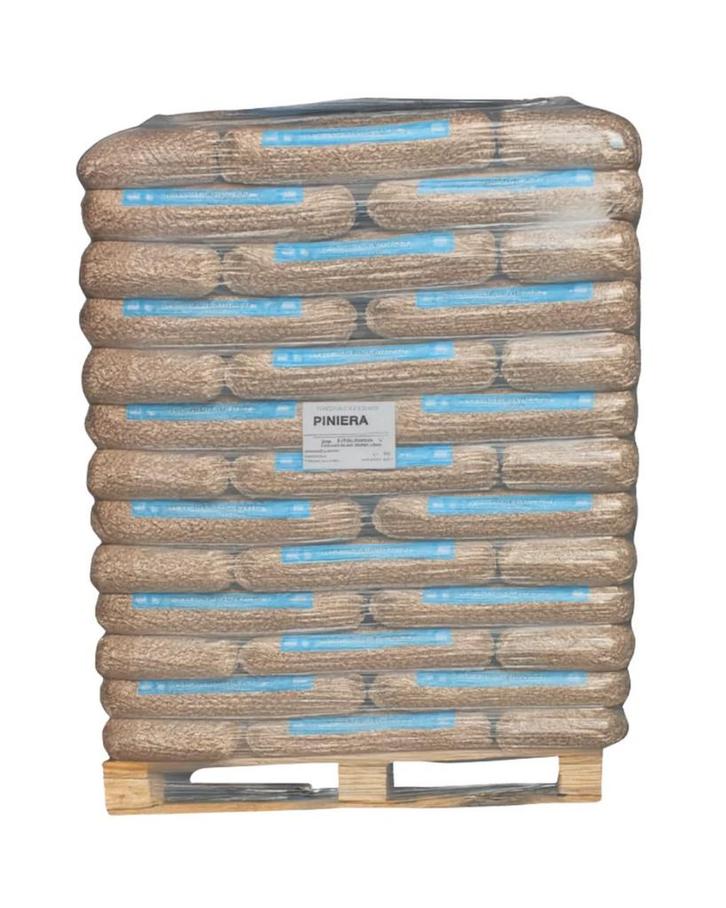 Piniera premium EN+A1 houtpellets | 78 zakken x 15 kg, Doe-het-zelf en Verbouw, Isolatie en Afdichting, Nieuw, 15 m² of meer