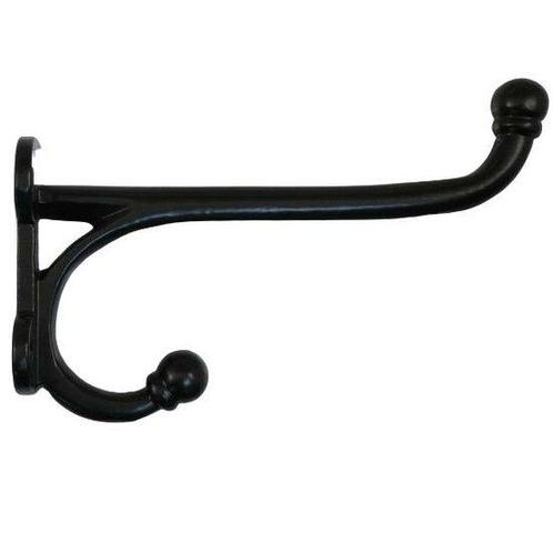 Kapstokhaak zwaar recht 19 cm ijzer zwart, Huis en Inrichting, Woonaccessoires | Kapstokken, Nieuw, Ophalen of Verzenden