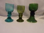 Bekerglas (3) - Glas - Wijnglazen 18e eeuw., Antiek en Kunst, Antiek | Glas en Kristal