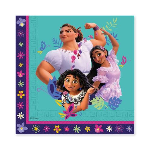Encanto Servetten 33cm 20st, Hobby en Vrije tijd, Feestartikelen, Nieuw, Verzenden