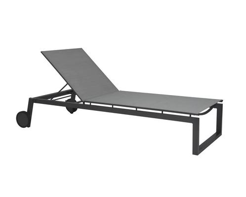 Stern nRobin ligstoel aluminium - Antraciet/zilver, Tuin en Terras, Tuinstoelen, Ophalen of Verzenden