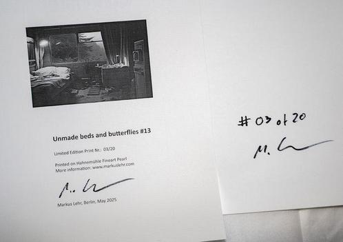 Markus Lehr - Unmade beds and butterflies no. 11, Antiek en Kunst, Kunst | Schilderijen | Modern