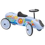 Retro loopauto 66 blauw (Loopautos), Ophalen of Verzenden, Nieuw